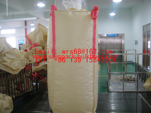 China Pvc-bulkzakken van hars spuiten de Beige 2 Ton met bovenkant en bodem pvc-hars leverancier