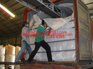 China De Voeringszak van de transportbandlading Geweven Container met het certificaat van de Voedselrang voor rijst leverancier