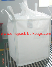 China De gerecycleerde bulkzak van de zakken Flexibele Midden Bulkcontainers van 1000kg pp met 4 slingerlijnen leverancier